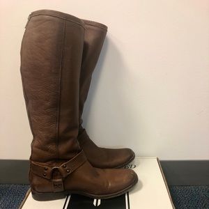 Frye Phillip Harness Tall Boots in Cognac